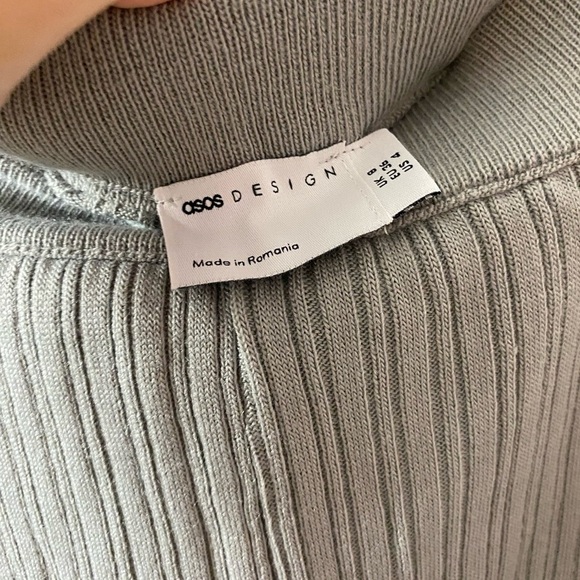 NWOT ASOS High Rise Knit Flare Pants - Picture 4 of 5